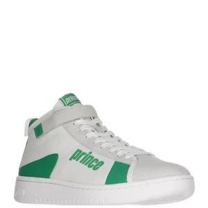 Prince Men's Vintage Cup Baseline Sneakers, White-Green-Navy - Picture 1 of 10
