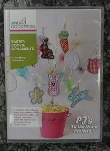 Anita Goodesign Easter Cookie Ornament Embroidery  Designs CD ,sealed - Picture 1 of 2