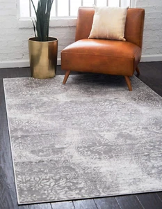 Sofia Collection Area Rug - Grand (7' 10" X 11' Rectangle, Light Gray/ Ivory) - Picture 1 of 9