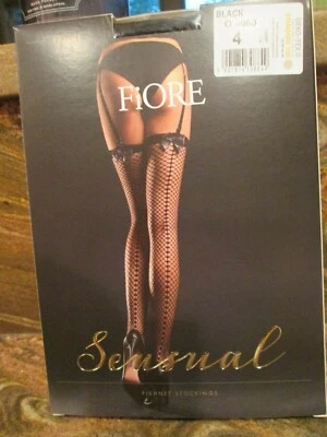 MEIAS-CALÇAS FIORE SATINE MALHA ARCO COSTURA LIGA 3 TAMANHOS EUROPÉIA PRETA - Imagem 1 de 4