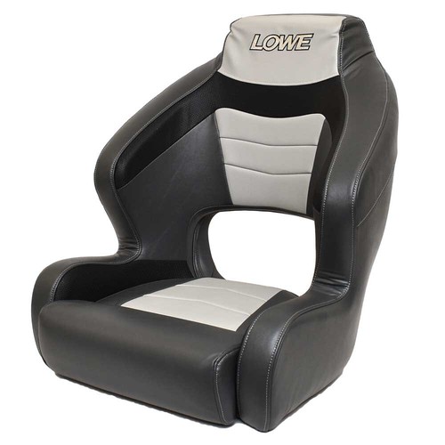 Lowe Boat Bucket Helm Seat 2314404 Gray Black 25 x 23 3/4 Inch