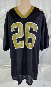 Reebok New Orleans Saints Jersey Adult Medium Black Gold Deuce McAllister #26 - Picture 1 of 5