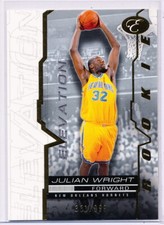 2007-08 BOWMAN ELEVATION #53 JULIAN WRIGHT RC 331/999 NEW ORLEANS HORNETS KANSAS