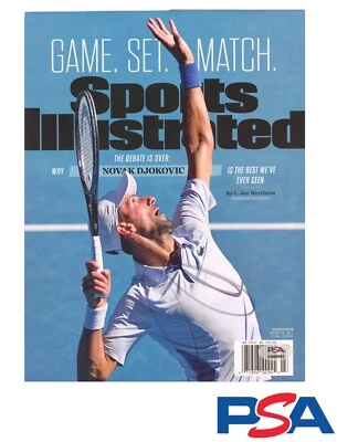 Novak Djokovic Signed March 2024 Sports Illustrated Full Magazine Psa/Dna Auto - Image 1 of 3