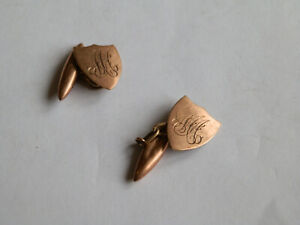 9CT GOLD CUFF LINKS 3 GRAMS