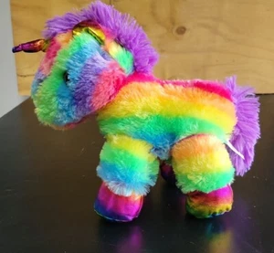 CELEBRATE * RAINBOW UNICORN * BRITE COLORS * NEW * 12 INCH * - Picture 1 of 3