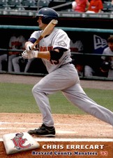 2007 Brevard County Manatees Grandstand #11 Chris Errecart Stockton California 