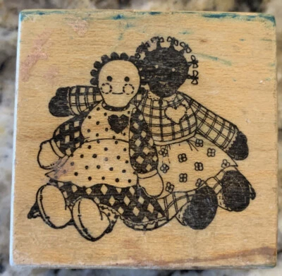 Estampilla de goma para muñecas de trapo primitivas americanas PSX D-937 Foto 1 de 3