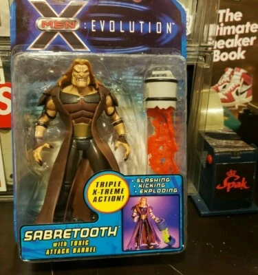 NUEVA FIGURA DE ACCIÓN X-Men Evolution Sabretooth Toybiz Marvel 2001 ENVÍO GRATUITO Foto 1 de 3