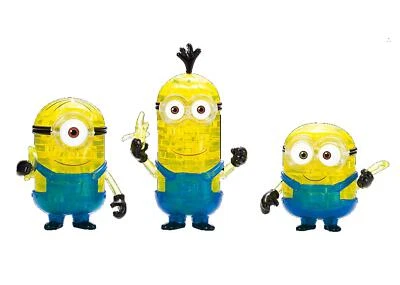 Rompecabezas de cristal Beverly 3D Minions (Stuart, Bob y Kevin) 97 piezas 50230 NUEVO Foto 1 de 4