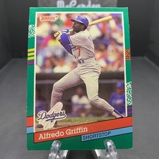 1991 Donruss Alfredo Griffin #488 Los Angeles Dodgers