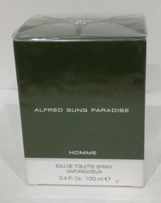 Alfred Sung Paradise para hombres 3,4 fl oz/100 ml eau de toilette spray sellado nuevo en caja Foto 1 de 3