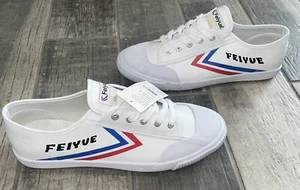 NEW Feiyue Martial Arts Kung Fu Wushu shoes, all sports, Men Sz12 White Vinyl - Picture 1 of 9
