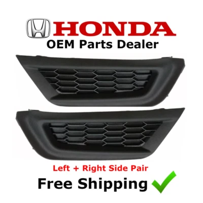 Par de cubiertas antiniebla parachoques delantero derecho + izquierdo Honda CR-V LX 2017-2019 nuevo (OEM) Foto 1 de 3