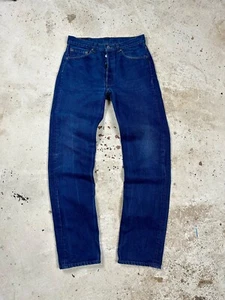 Vintage 90s Levi’s 501 Navy Denim Pants Made in USA Jeans - Picture 1 of 16
