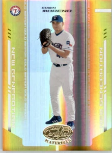 Tarjetas de béisbol 2004 con materiales certificados Leaf oro espejo y tela juego OT - Imagen 1 de 4