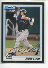 2010 Bowman Prospects Black Jared Clark BP83 Colorado Rockies