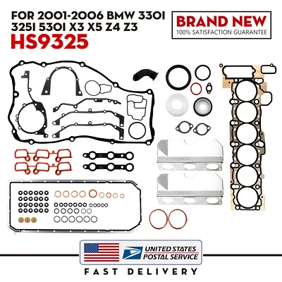 Juego completo de juntas de motor aptas para BMW 325i 530i X3 X5 2001-2006 2,5 L 3,0 L DOHC M54 Foto 1 de 4
