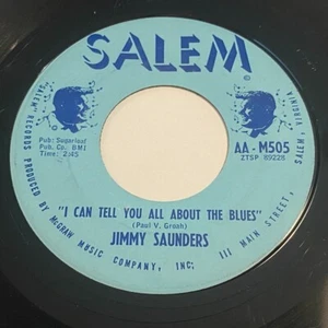 Jimmy Saunders: I Can Tell You All About The Blues 45 - Salem AA-M505 - Imagen 1 de 2