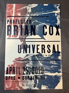 2019.04.25 Hatch Show Print Poster Professor Brian Cox Physicist Durham @ DPAC - Picture 1 of 1