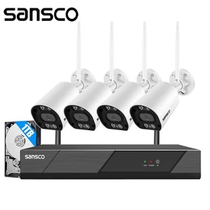 3MP 2K Wireless CCTV Camera Outdoor Home Security System 10CH NVR 2Way Audio 1TB - Picture 1 of 15