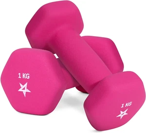 Set Manubri Palestra in Neoprene Esagonale - Coppia Di Pesi Palestra in Casa, Du - Foto 1 di 12