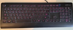 azio prism KB507 backlit computer wired keyboard new in opened box T8 - Picture 1 of 5