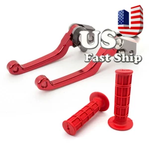For CRF150R CRF150R CR250R Pivot Brake Clutch Lever 22mm Handle Grips US - Picture 1 of 20