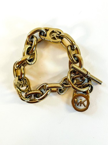 Michael Kors Bracciale Catena Interruttore Rosa Orotone