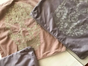 3 Soft Short Velved Pillow Covers 17"x17 - Picture 1 of 3