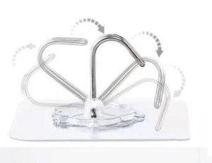 Adhesive Hooks Heavy Duty Self Adhesive Hooks，Wall Hangers for Kitchen Bathro... - Picture 1 of 5