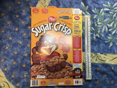 Vintage post sugar crisp cereal box, canadian, french/english, 1988-1993 - Image 1 of 4
