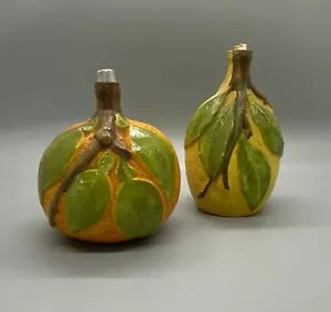 Vintage Sauvinet Malakoff Seine Orangeade Citronnade Orange Lemon Flacon Bottles - Picture 1 of 8