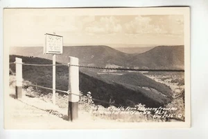 Foto Real Postal Letrero Sreet La Silla de Silla del Diablo Vista Oeste de New Creek WV - Imagen 1 de 1