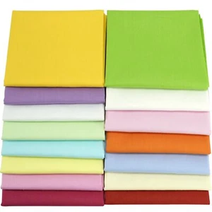 15pcs Cotton Craft Fabric Bundle 18" x 22" Pre-Cut Quilt Squares Fat Quarters... - Picture 1 of 6