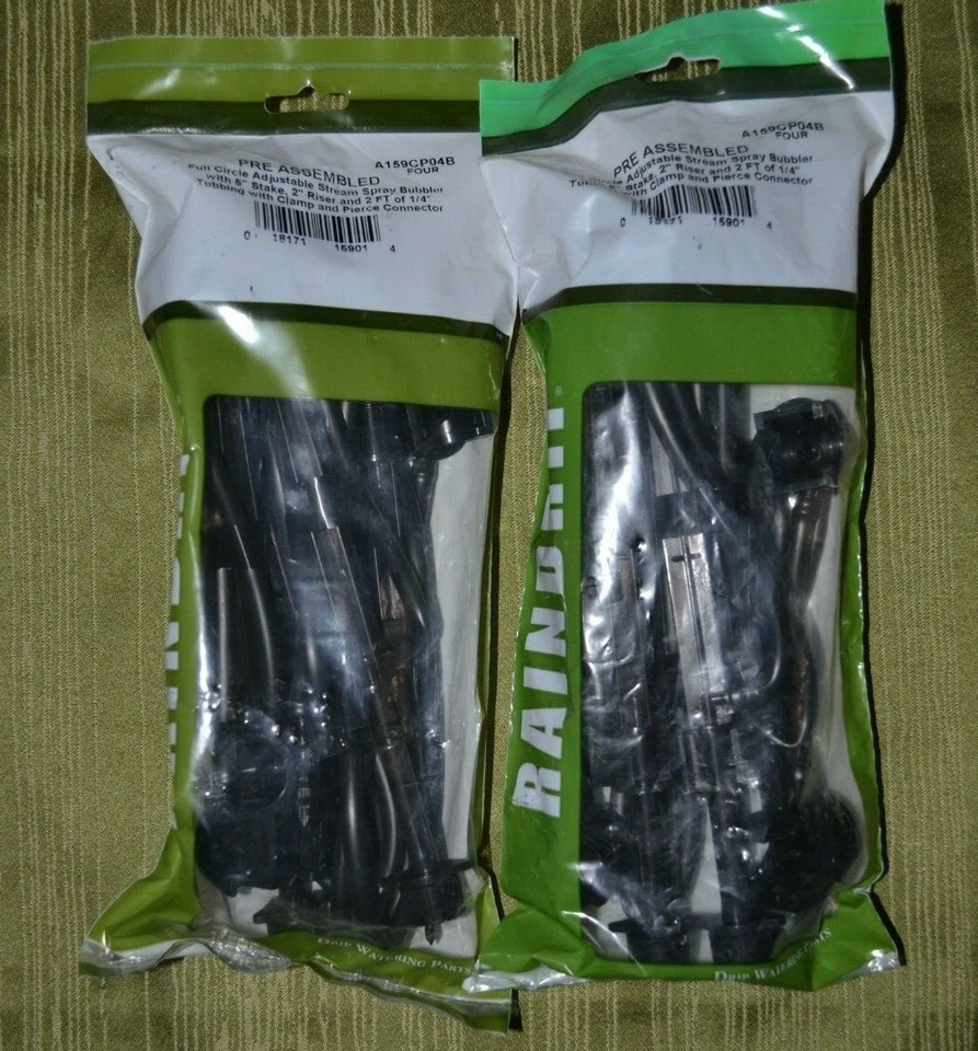 12 Raindrip A159CP04B 360 Spray Bubbler Stake Riser 24” Tubing Garden Watering