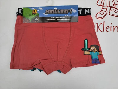 FASHION UK Boxershorts Minecraft 2er Pack Größe 116 134 152