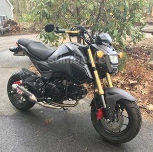 Motorcycle Folding 7/8" Bar End Rear View Side Mirror For Honda GROM MSX125 - Picture 1 of 13