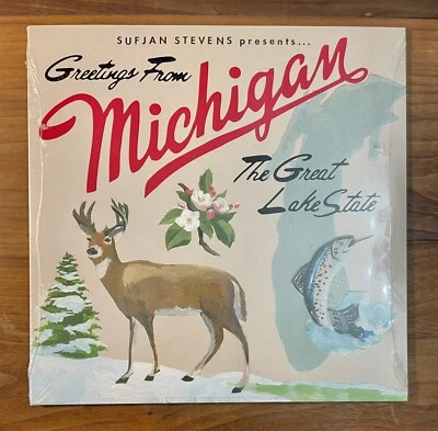 Sufjan Stevens Michigan State AKR Edition x/500 Blue Green Vinyl New Sealed - Image 1 of 4