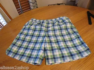 Men's swim trunks board shorts surf Izod IZOD peppermint small S checks - Picture 1 of 3