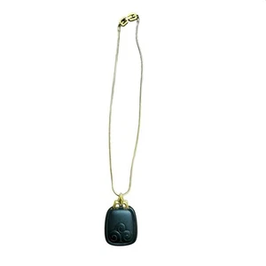Givenchy Choker Length Gold Tone Vintage Chain with Black Pendant  - Picture 1 of 8