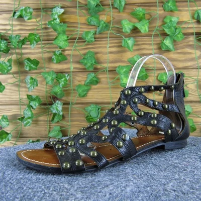 Figura mujer Nine West gladiador cuero negro talla 9 mediana ligeramente usada 2025 Foto 1 de 4