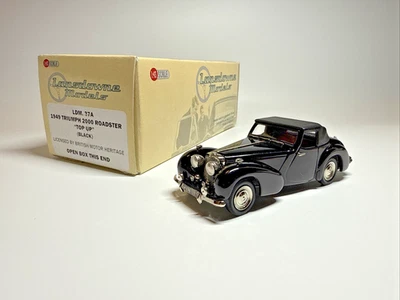 Lansdowne Models 1:43 1949 Triumph 2000 Roadster “Top Up” Black - Image 1 of 4