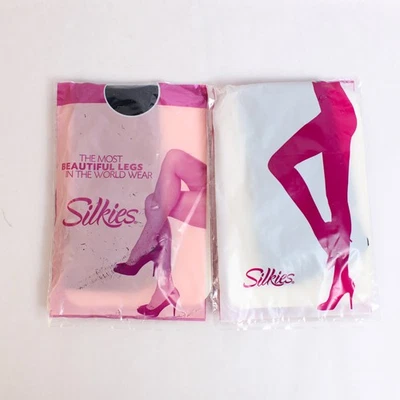 Lote de 2 Calcetines Pantalones Acanalados Clásicos Silkies Sellados Azul Marino Oscuro Talla Regular Foto 1 de 4