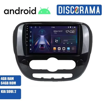 AUTORADIO ANDROID 4/64GB KIA SOUL 2013-2019 STEREO AUTO TOUCH 9" WIFI NAVIGATORE - Immagine 1 di 4