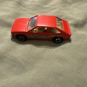 Vintage 1980 Hot Wheels Chevy Citation X-11 Red Gold Wheels Car - Picture 1 of 4