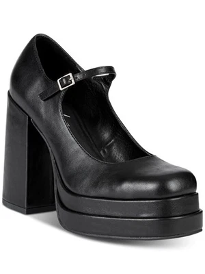 WILD PAIR Womens Black 1-1/2" Platform Octavia Toe Block Heel Mary Jane 9.5 M - Image 1 of 3