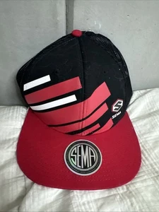 Gorra snapback SEMA Show Piston Driven negra y roja - Imagen 1 de 12