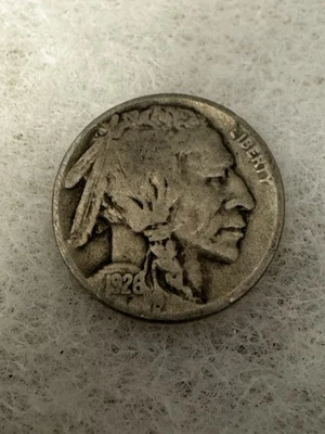 Монета номиналом 5 центов 1926 P с изображением буйвола — G/VG — низкая детализация - Изображение 1 из 3