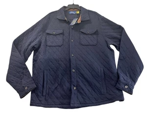 NUOVO Polo Ralph Lauren uomo maglia doppia sovracamicia blu taglia X-Large XL NUOVO CON ETICHETTE - Foto 1 di 3